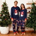 thumbnail image 3 of Couple Christmas Pajamas Adults Santa Christmas Long Sleepwear Matching Christmas Pyjamas for Men Women, 3 of 5