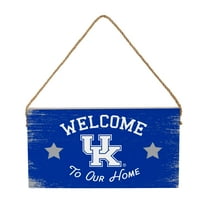 Kentucky Wildcats 6" x 11" Welcome Home Wood Wall Sign with Rope Hanger