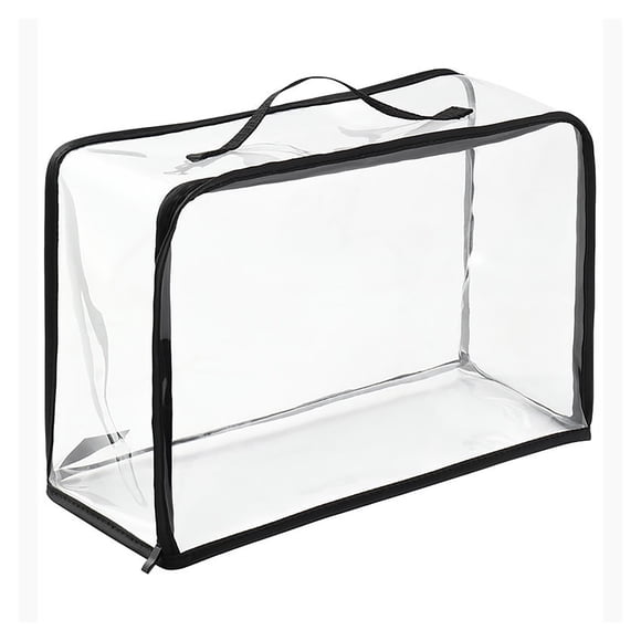 Bolsa de Maquillaje Transparente, Bolsa de Almacenamiento de Bolso Transparente Con Cremallera y Para El Armario