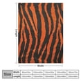 thumbnail image 4 of Orinice Zebra Print Fabric Abstract Warm Lightweight Blanket Soft Fleece Blankets for All Seasons, Living Rooms Sofa Decor Cow Gifts, Long-Lasting Blanket 60x80in, 4 of 6
