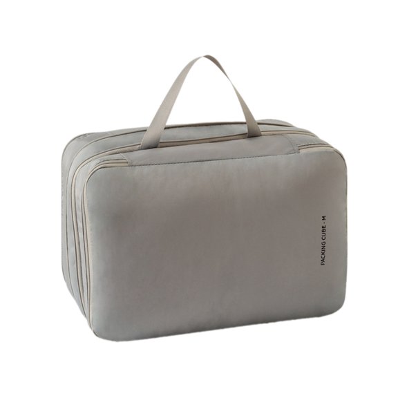 Wadada Compression Storage Bags | Travel Luggage Organizer Bags | Packing Cubes | Space Saver Bags Compression Packing Bags Vacuum Sealed Storage Bags for Comforters Pillows Clothes(Gray)