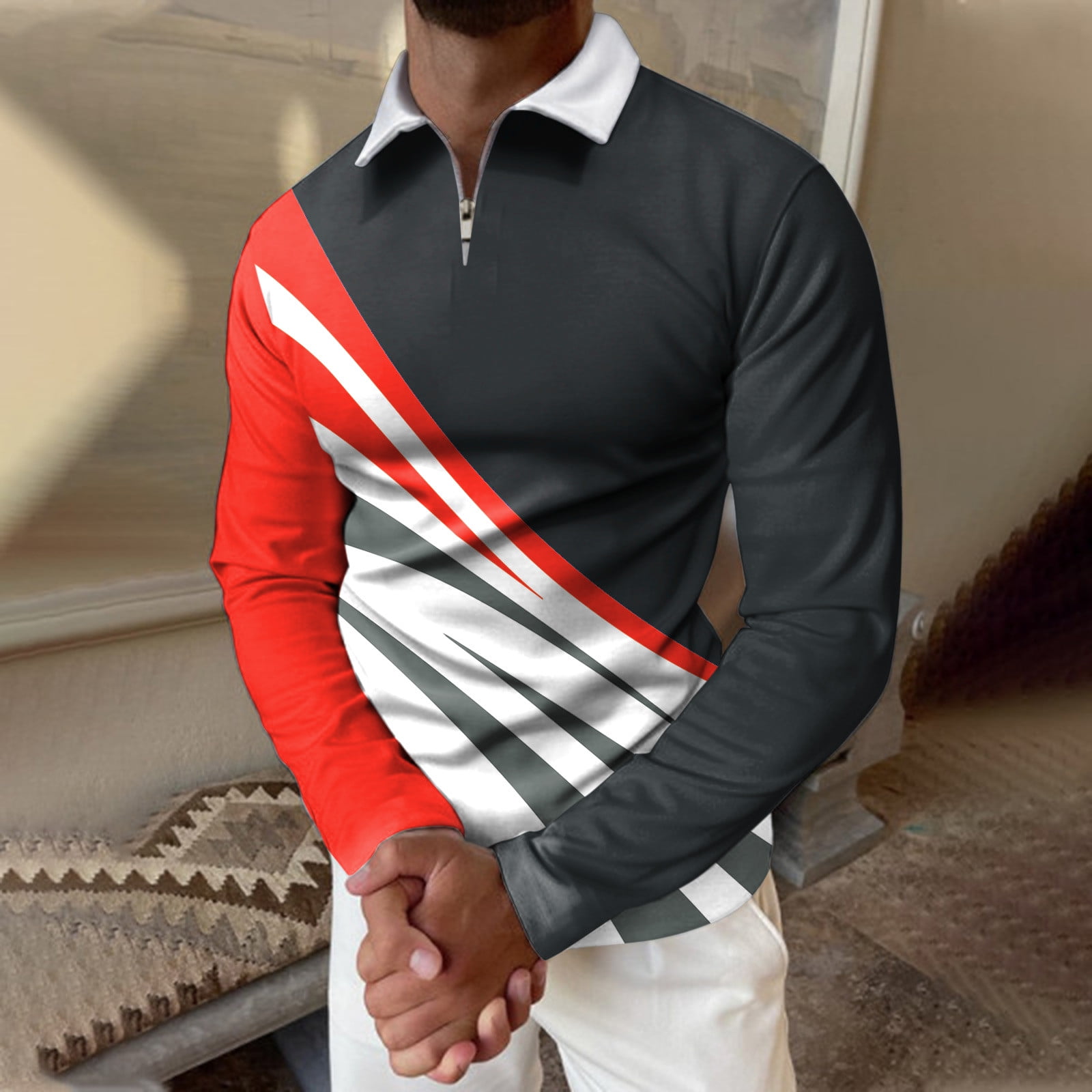 Gubotare Mens Polo Men's Polo Shirt Short Sleeve Moisture Wicking Quick