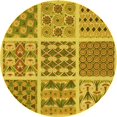 thumbnail image 1 of Ahgly Tapis d'Intérieur Lavable en Machine Carré Transitionnel Bisque Foncé Marron, 3 Pieds Carré, 1 of 7