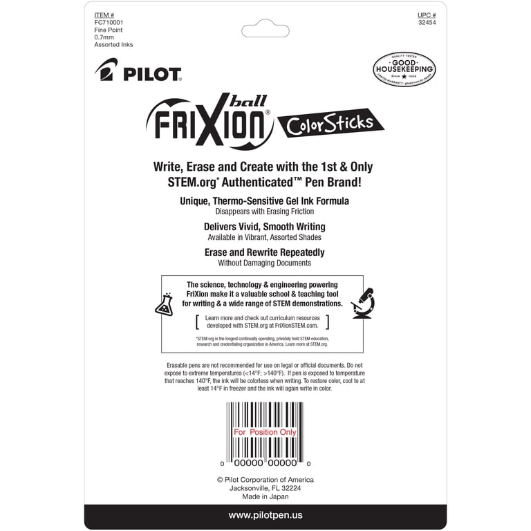 Pilot FriXion ColorSticks Erasable Gel Pens, 10 Count photo 4