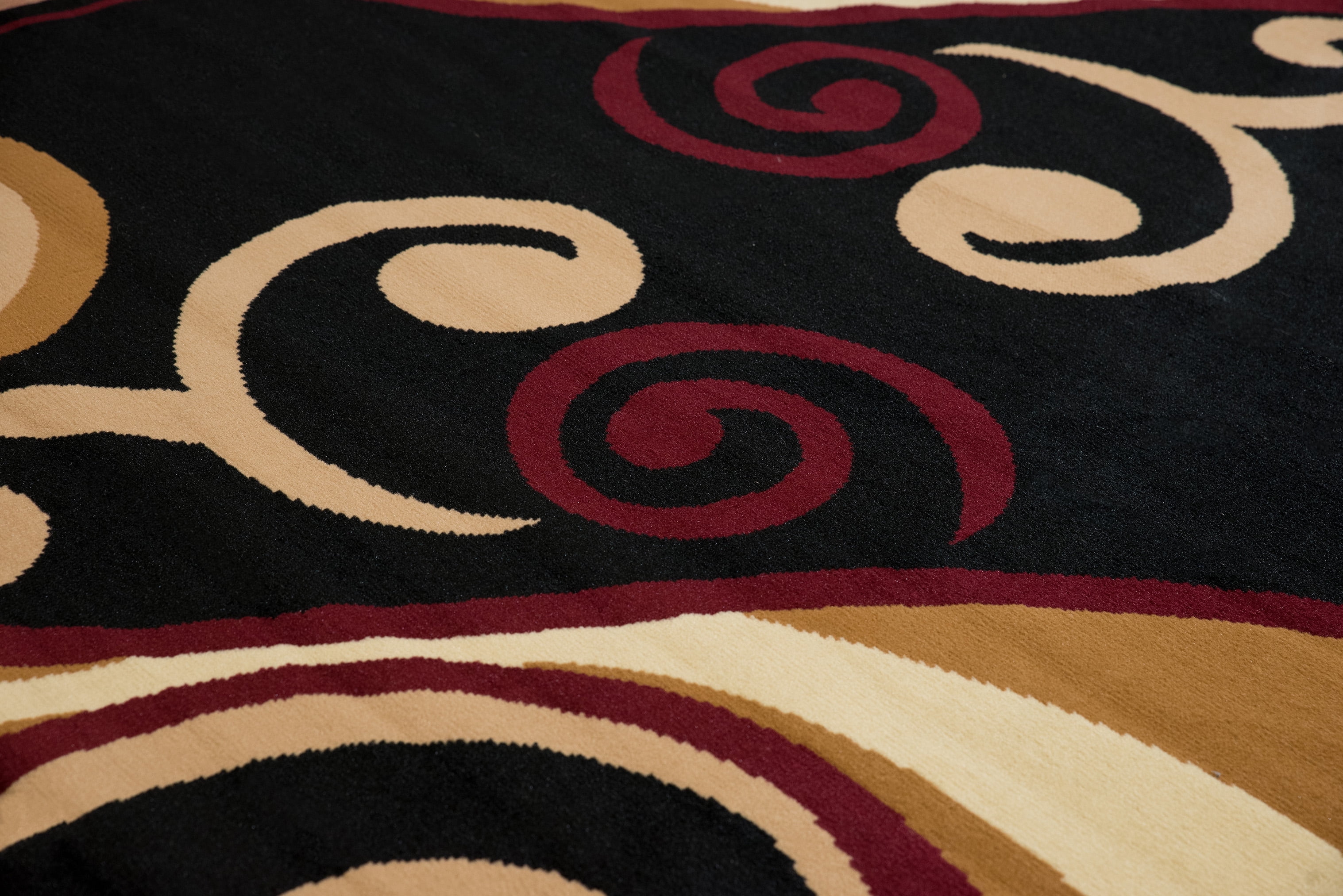 United Weavers of America Runner Rug, Geometric, Burgundy, 2'3 x 7'2", Power-loomed, Stain-resistant
