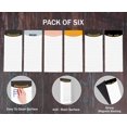 thumbnail image 5 of Inkdotpot Pack of 6 Funny Magnetic Dry Erase List For Fridge, Wipe Clean w/ NoStain, Quick Notes Shopping & Grocery List Whiteboard for Fridge, 8.75" x 3.8"(Confetti), 5 of 6