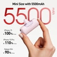 thumbnail image 2 of Cargador portátil iWalk 5500 mAh 22,5 W de carga rápida rosa, 2 of 6