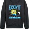 thumbnail image 3 of Spongebob Squarepants - Kickin It Since 1999 - Women's French Terry Long Sleeve Shirt, 3 of 6