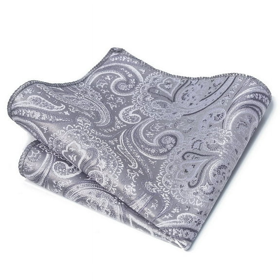 Zhuge Mens Silk Pocket Square Set Handkerchiefs-9*9inch，A39