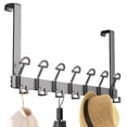 thumbnail image 4 of Door Hanger Bracket, Heavy Duty Over The Door Rack, Bracket With Rounded Top For Living Room, Bathroom, Bedroom, Kitchen Hanger Clothes, Towels, Hats, Coats, 4 of 9