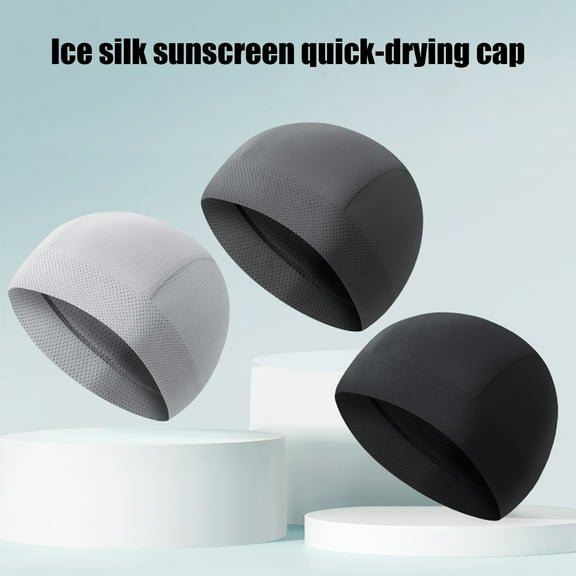 Unisex Cycling Cap Quick Dry Holloe Mesh Anti-UV Sports Hat Cooling Skull Cap High Elasticity Helmet Liner Sweat Cap for Outdoor Bike MTB Running