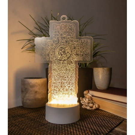 RBN Virgen De Guadalupe LED Light Cutout Baptism Centerpiece 1st Communion Children Kids Party Favors Decor Christening Lady Guadalupe - 6 PCS