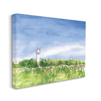 Stupell Industries Heublein Tower Forest Overlook Soft Watercolor Landscape Canvas Wall Art, 16 x 20, Design by Melissa Hyatt LLC