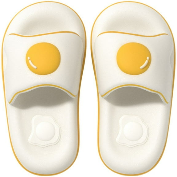 Thick Bottom Cute Egg Slippers For Women Men Home Floor Shoes EVA Couples Indoor Beach Slides Summer Platform Sandals