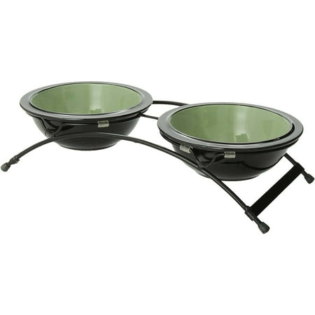 UPC: 0874227003386 | PetRageous Buddy s Best Diner 3 Inch Tall and Two 6 Inch Pet Bowls Sage