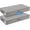 Grey, variant on PETGLE 10" Tall 75L Under Bed Storage Bins with Wheels, Rolling Storage Bin | Clear Lids,360° Wheels,for Clothes, Shoes, Blankets & Bedding, Closet, Shelf & Dorm Organization,2-Pack, Black