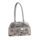 thumbnail image 5 of Bolso de hombro de piel sintética para mujer, estilo informal, con lazo, para viaje Plata, 5 of 9