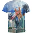 thumbnail image 2 of Giant Cat Laser Rampage and Destroy All Over Adult T-Shirt - Large, 2 of 2