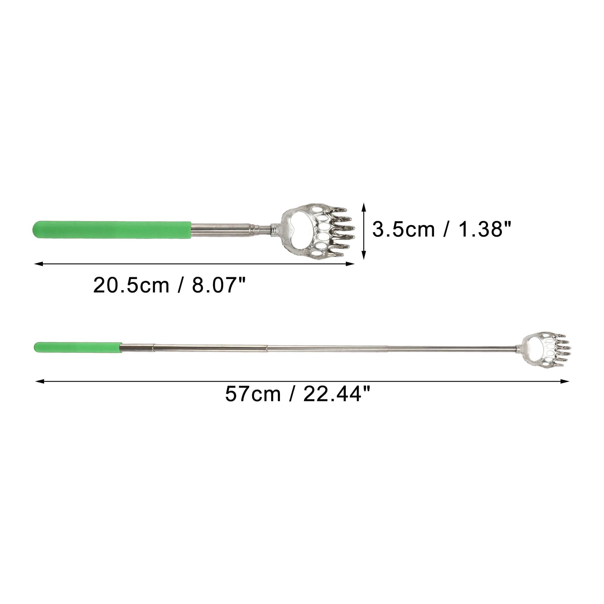 Unique Bargains 1 Pc Extendable Back Scratcher for Bathroom Green