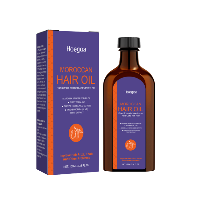 Hoegoa Morocco Hair Care Essential Oil Nourishes Moisturizing Hair Care Supple Essence Improves Dryness And Tangles