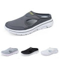 thumbnail image 3 of Daolelai Couple Men and Women Summer Mesh Half-Slippers Casual Shoes Breathable Sandals One-Step -On Closed-Toe Slippers, 3 of 9