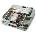 thumbnail image 3 of Custom Blanket with Photos Text, Personalized Blanket Customized Throw Blankets for Family Friend Father Mother Christmas Halloween Birthday Wedding Customized Gifts for Women Men 60"x50", 3 of 6