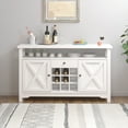 Catrimown Farmhouse Coffee Bar 47" Kitchen Buffet Storage