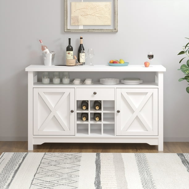 Catrimown Farmhouse Coffee Bar 47" Kitchen Buffet Storage