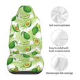 thumbnail image 5 of Sikiie Avocado And Tropical Palm Leaves Car Seat Protector 2 Pack Car Seat Cushion Mat, Car Seat Covers for SUV, Truck, Van, 5 of 7