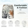 thumbnail image 4 of Kdxio Tropical Leaves Print Men'S Swim Trunks With Compression Liner 7 Inch Inseam Quick Dry Swim Shorts, 4 of 7