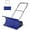Blue, variant on Lumiparty Snow Pusher with Wheels for Driveway, 29.5" Wide Steel Blade, 2-Position Angle Adjustment & 60° Tilt Handle, Push Snow Shovel Removal with Ground Protection, Black