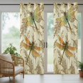 thumbnail image 5 of Outdoor Curtains for Patio Waterproof, Vintage Dragonfly Outdoor Privacy Panels Grommet, Vintage Brown Tree Branch Blackout Outside Curtains for Porch/Cabana/Pergola/Gazebo 54"x84", 2 Panels, 5 of 8
