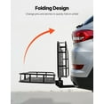thumbnail image 5 of Vevor GZBDPDECKFGZR2EQ5V0 500 lbs Net Folding Hitch Cargo Carrier, 5 of 10