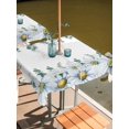 thumbnail image 2 of Outdoor Tablecloth with Umbrella Hole for Patio/Picnic/Party/Camping, Daisy Eucalyptus Waterproof Table Cloth Square Cover Washable, Farmhouse Weeping Botanical (54"x 54"), 2 of 8
