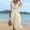 Beige, variant on Women's Summer Casual V-Neck Sleeveless Long Dress
