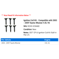 thumbnail image 2 of Ignition Coil Kit - Compatible with 2003 - 2009 Toyota 4Runner 4.0L V6 2004 2005 2006 2007 2008, 2 of 2