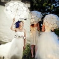 thumbnail image 6 of Lace Umbrella Parasol Vintage Wedding Bridal Umbrella for Decoration Photo Lady Costume 1920s Party (White), 6 of 12