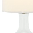 thumbnail image 4 of Safavieh Judy Ceramic Lamp in White with White Shade, 4 of 5