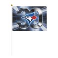 thumbnail image 2 of Fashion Toronto Baseball 30 Double Sided Handheld Flag 5.5x8.2in, Polyester Waving Flags with Plastic Pole Mcp713, 2 of 7