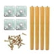 thumbnail image 5 of 4 patas de madera para muebles, patas de mesa de madera, fáciles de instalar, prácticas, con tornillos, bricolaje. 30 centímetros, 5 of 9