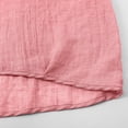 thumbnail image 7 of Summer Blouses for Women Trendy Tank Top Summer Short Sleeve Solid Color Blouses for Women Dressy Casual Loose Linen Top Comfort Cotton Linen Tops for Women Breathable Beach Top Watermelon Red XXXL, 7 of 7