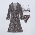 thumbnail image 3 of HUAXUN Tankinis Swimwear for Women Cute Swimsuit Vacation Modest Bathing Suits Trim Tankini Top with Bottom 3 Piece Swimsuits Floral Print Cami Tops, 3 of 8