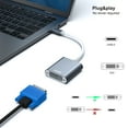 thumbnail image 6 of BENFEI USB C to DVI Adapter [Thunderbolt 3/4 Compatible] with iPhone 15 Pro/Max, MacBook Pro/Air 2023, iPad Pro, iMac, S23, XPS 17, Surface Book 3 and More - Grey, 6 of 7