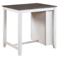 thumbnail image 2 of Topline Home Furnishings Multi-Functional White 3pc Dining Set, 2 of 5