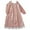 A-Pink1065, variant on Womens Plush Lace Trimmed Nightgown Loose Fit Long Sleeve Square Neck Loungewear Gown Soft Sweet Sleeping Nightgowns