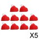 thumbnail image 1 of Conjunto de 5 Mini Sombreros de Navidad Soledad con Bufandas de Lana, 1 of 10