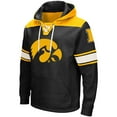 thumbnail image 2 of Men's Colosseum Black Iowa Hawkeyes 2.0 Lace-Up Pullover Hoodie, 2 of 4