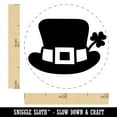 thumbnail image 2 of Leprechaun Hat with Shamrock Saint Patrick's Day Self-Inking Rubber Stamp Ink Stamper - Yellow Ink - Mini 1/2 Inch, 2 of 7