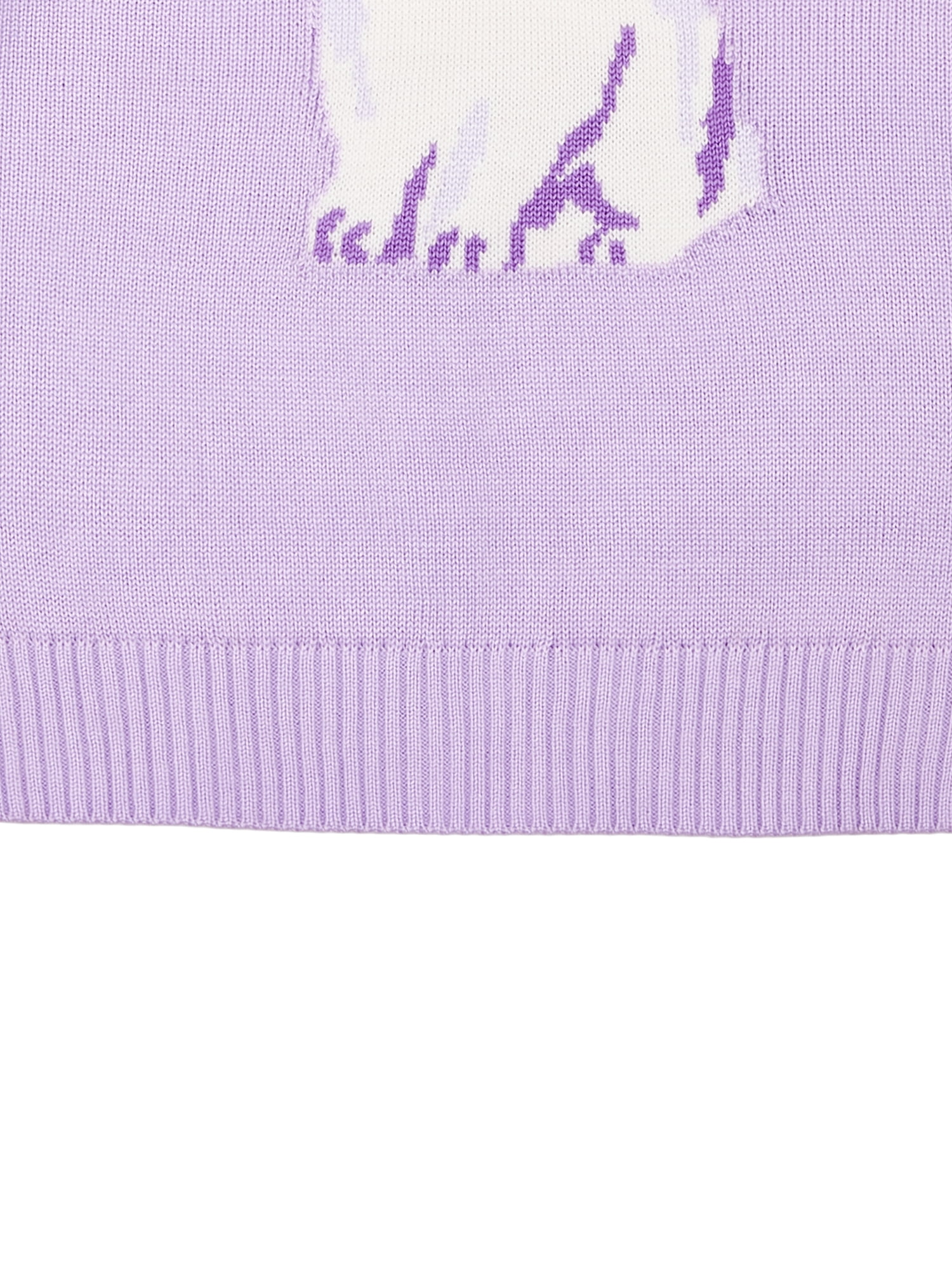 Way to Celebrate Girls Long Sleeve Easter Sweater, Sizes 4-18