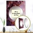 thumbnail image 3 of Designart "Marble Agate River in Pink and Gold I" Marble Mirror Wall Decor - Modern Gold Abstract Large Printed Mirror Wall Decor For Bedroom - 40" x 30" Inch, 3 of 5